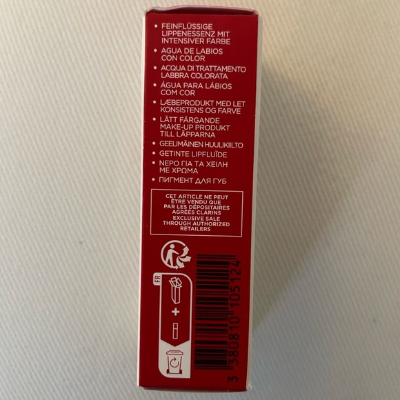 New! Clarins Hydrating Water Lip Stain in #3 Red Water - Picture 6 of 10